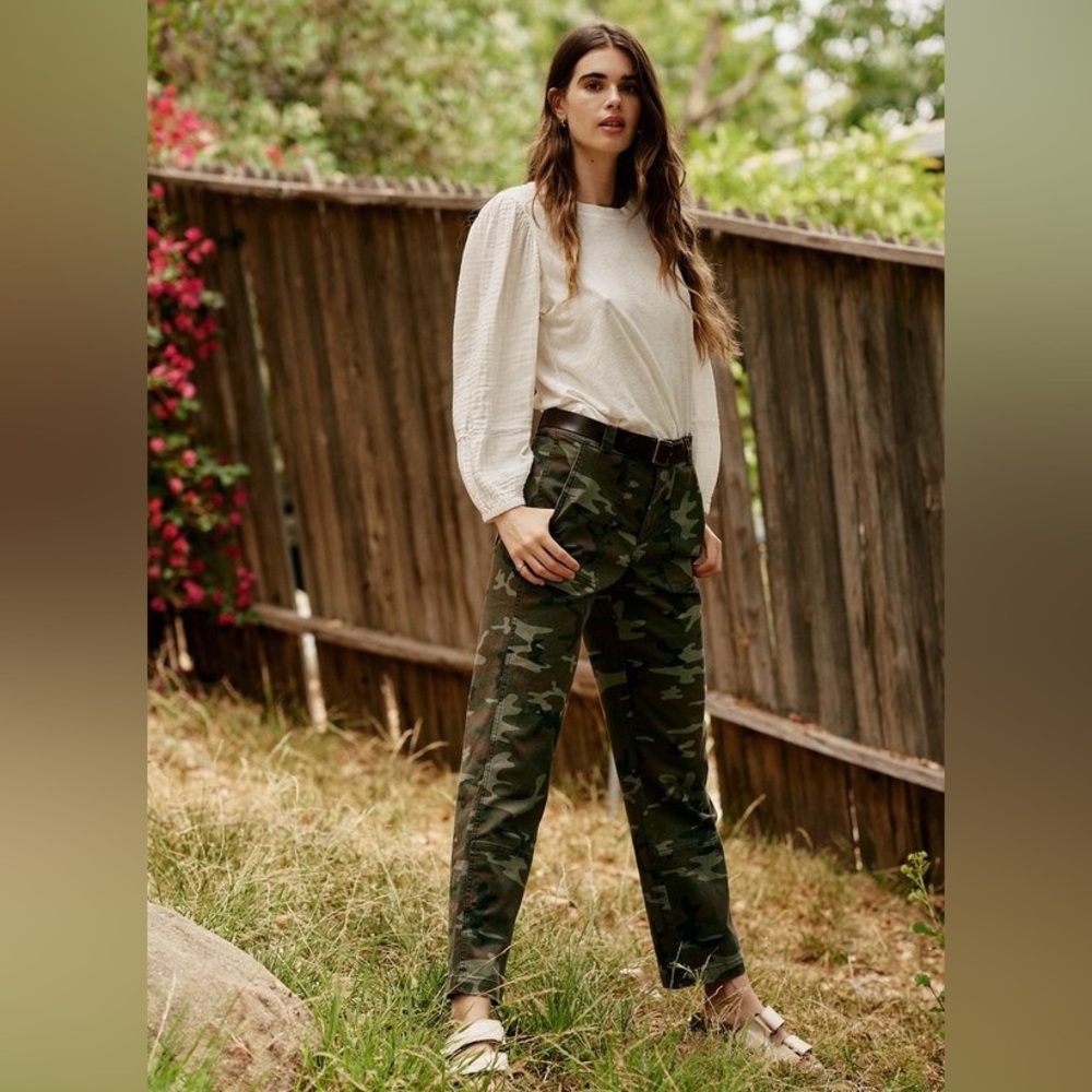 VELVET BY GRAHAM & SPENCER Ottie Straight Leg Camo Pant